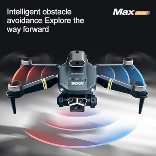 Image of Brushless Drone, Y3 MAX Drone Five Sided Obstacle Avoidance with Dual Battery 4K 1080P HD Dual Camera Gesture Selfie Flips Mode App One Key Headless Mode functionality