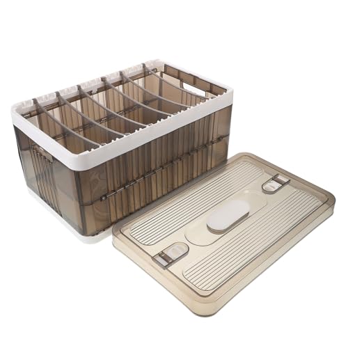 Boîte de rangement pliable haut de gamme avec compartiments pour vêtements et dressing - 8