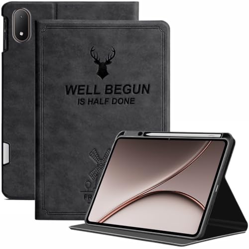 Image of ProElite Case Cover for OnePlus Pad 4 13.2 inch 2026 Case, Deer Flip case Cover for OnePlus Pad 4 13.2 inch 2026 Case with Pen Holder, Black