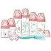 Dodie, Kit Nascita, 6 Biberon Anticolica Sensation+ (2 X 150 Ml; 2 X 270 Ml; 2 X 330 Ml), 1 Ciuccio Anatomico da 0 a 6 mesi, 1 Scovolino, senza BPA, Rosa giardino