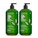 Majestic Pure Tea Tree Shampoo for Men and Women - Hydrating Formula for Itchy, Irritating or Dry Scalp - For All Hair Types - Sulfate Free 16 fl oz (pack of 2)