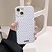 Faneiy for iPhone 14/13 Case Cute Fashion Polka Dot Aesthetics Women Girly Stylish Protective Soft Shockproof Phone Case White