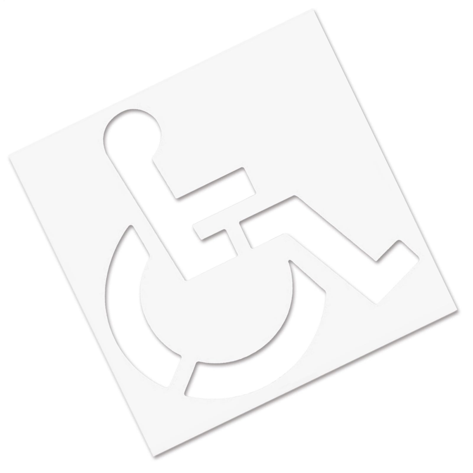 Stencil Per Parcheggio Disabili, Modello Per Pittura Handicap, Segnaletica Resistente Alle Intemperie E Alta Visibilità Per Disabili