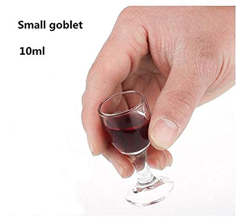 Super Small Wine Goblet Cup Ultra-Transparent Glass Goblet A Cup Of Maotai Small Glass Of Spirits Set Of 7Pcs #TOP3