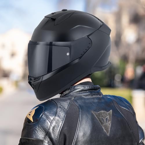 Helmvisier für Shark SKWAL i3/RIDILL 2/ D-SKWAL 3,Motorradhelm Visier,Motorrad Windschutz Helm Objektiv Visier,Integralhelm Visier UV-Beständig,Motorradhelm Visier Ersatz (Schwarz)