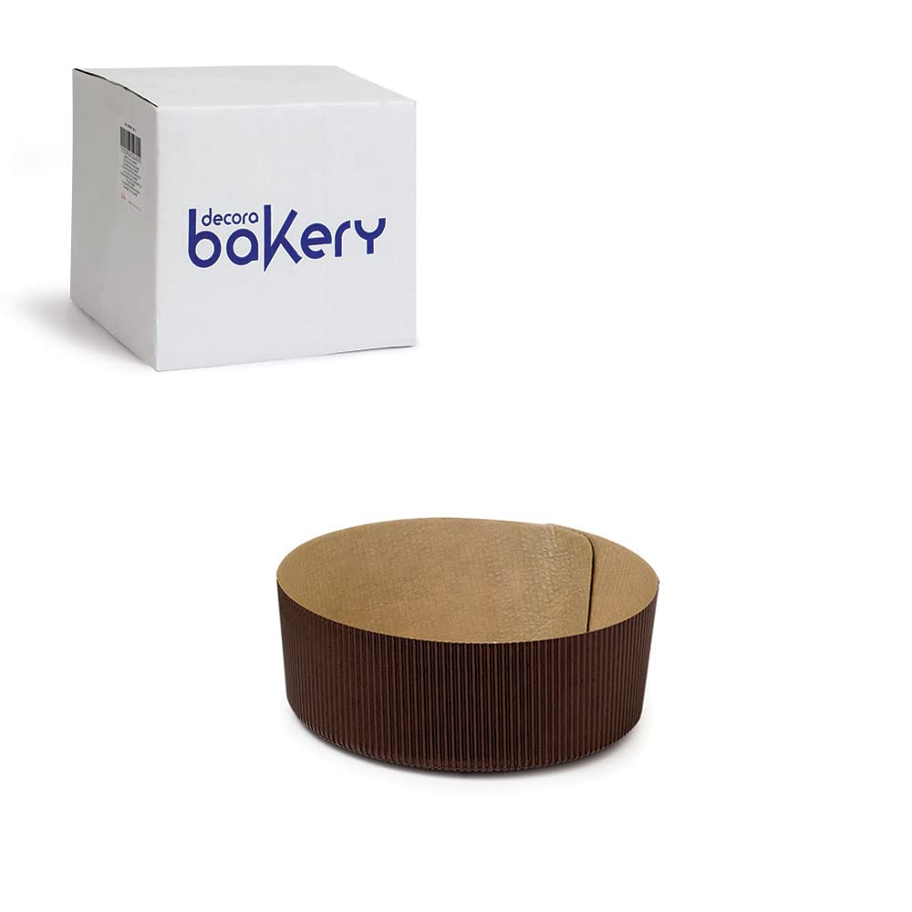 Decora 0320141 60 PCS MOLDE DE PAPEL REDONDO BAJO Ø 18,5 X H 6 CM - 750 G