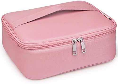 Travel Makeup Bag Large Cosmetic Bag Make up Case Organizer for Women and Girls (Sky Blue)