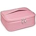 Neceser de Maquillaje de Viaje, Bolsa de Aseo Grande, Organizador para Mujeres y niñas, Pink (Rosa)
