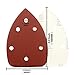 SANJIAN Mouse Detail Sander Sandpaper, 40 PCS Palm Mouse Sander Pads, Assorted 6 Holes Hook and Loop Triangle Sandpaper (40/60/80/120/180/240/320/400 Grit)- 5 PCS for Each Grit