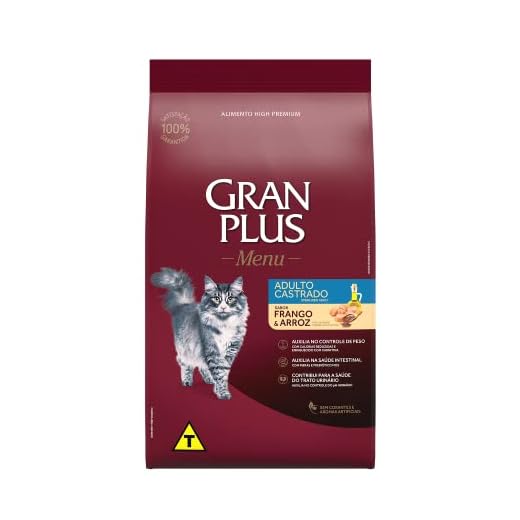 Granplus Ração Para Gatos Castrados Gran Plus Frango E Arroz 3Kg