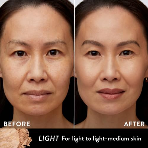 Best Foundation for Mature Skin Over 50: What Actually Works (And What to Avoid) 11 LAURA GELLER NEW YORK Baked Balance-n-Glow Illuminating Powder Foundation – Light – Handmade in Italy – Pearl-Infused Satin Finish – Vitamin C Brightening – Buildable Sheer Coverage – For Mature Skin