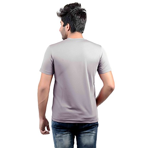 Image of Stylish Regular Fit Plain Men's V-Neck Half Sleeve T-Shirt