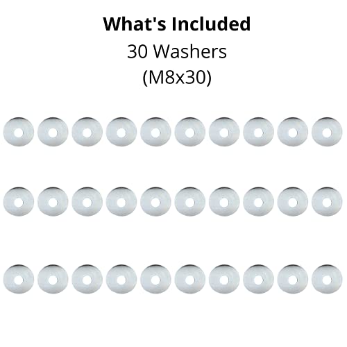 Flat Repair Washer Set (M8x30) Large OD - Steel - Evelyne (Pack of 30) - Image 3