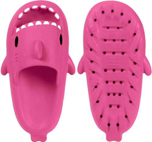 Kids Shark Slides Boys Girls Toddlers Cloud Shower Slippers Cute Cartoon Open Toe Sandals Cushioned Thick Sole Beach Pool Shoes4