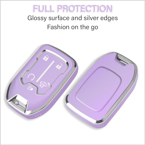 QBUC for GMC Key Fob Cover with Keychain