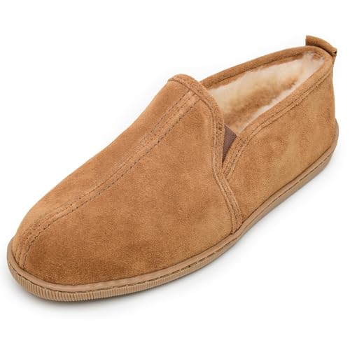 Minnetonka Mens Twin Gore Sheepskin