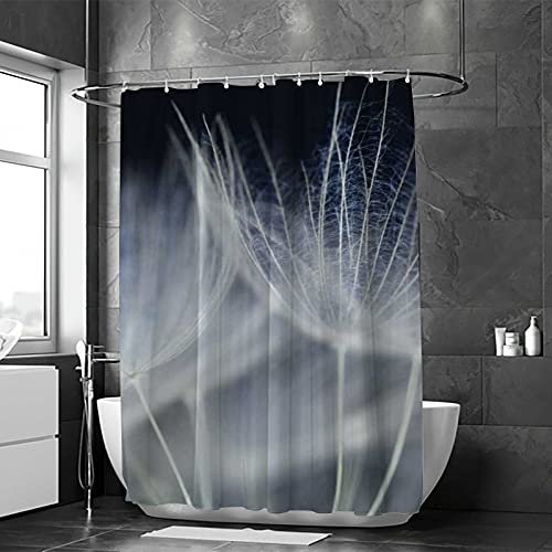 Rideau de douche pissenlit CHEHONG lavable en polyester 168x183 cm avec crochets - 3