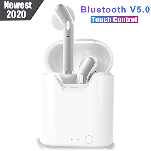 Wireless Bluetooth 5.0 Headphones,Wireless Earbuds Earphones in-Ear Earbuds Stereo Headset with Microphone IPX5