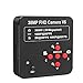 Microscopes Equipment 38MP USB VGA Industrial Video Microscope Camera Set 300X C-Mount Len Rotating Bracket 56 LED Light for Phone PCB Soldering Repair