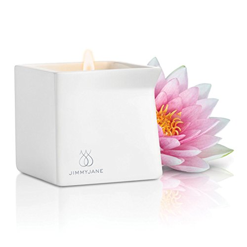 New Afterglow Natural Massage Oil Candle - Pink Lotus Aromatherapy - Multi-Use For Scent, Massage, and Skincare