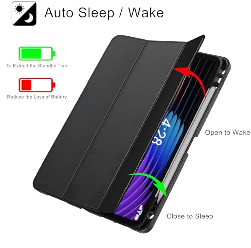 Image of ProElite Cover for Xiaomi Mi Pad 8 /Pad 8 Pro 11.2 inch Cover, Soft Flexible Flip Case Cover with Pen Holder for Xiaomi Mi Pad 8 /Pad 8 Pro 11.2 inch, Support Auto Sleep Wake, [Recoil Series] - Lavender