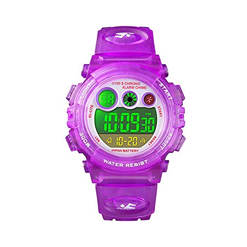 キッズデジタルスポーツ男の子女の子腕時計、子供ガールズボーイズ多機能50M屋外防水電子腕時計