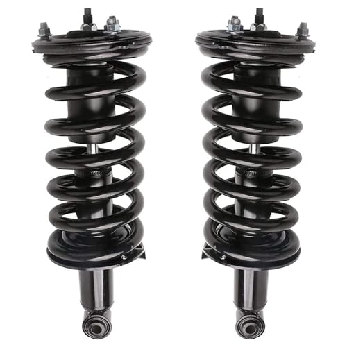 Image of Detroit Axle - 4WD Front End 14pc Suspension Kit for Nissan Titan Armada Pathfinder Armada QX56, Struts w /Coil Spring Upper Control Arms Lower Ball Joints Sway Bars Tie Rods Boots Replacement