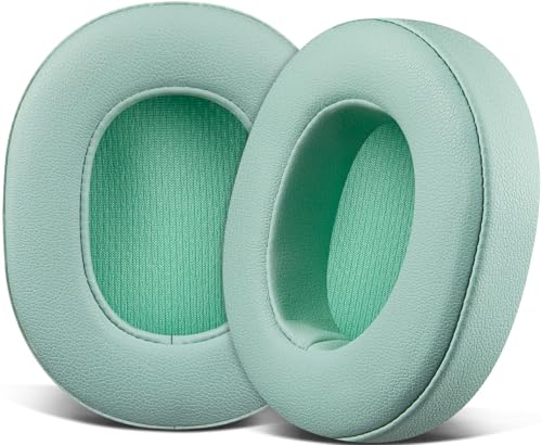 Image of SOULWIT Replacement Earpads for Skullcandy Hesh 3 /ANC /Evo & Crusher Wireless /540 /ANC /Evo & Venue ANC Over-Ear Headphones, Ear Pads Cushions with Protein Leather, Noise Isolation Foam - Preppy Sage
