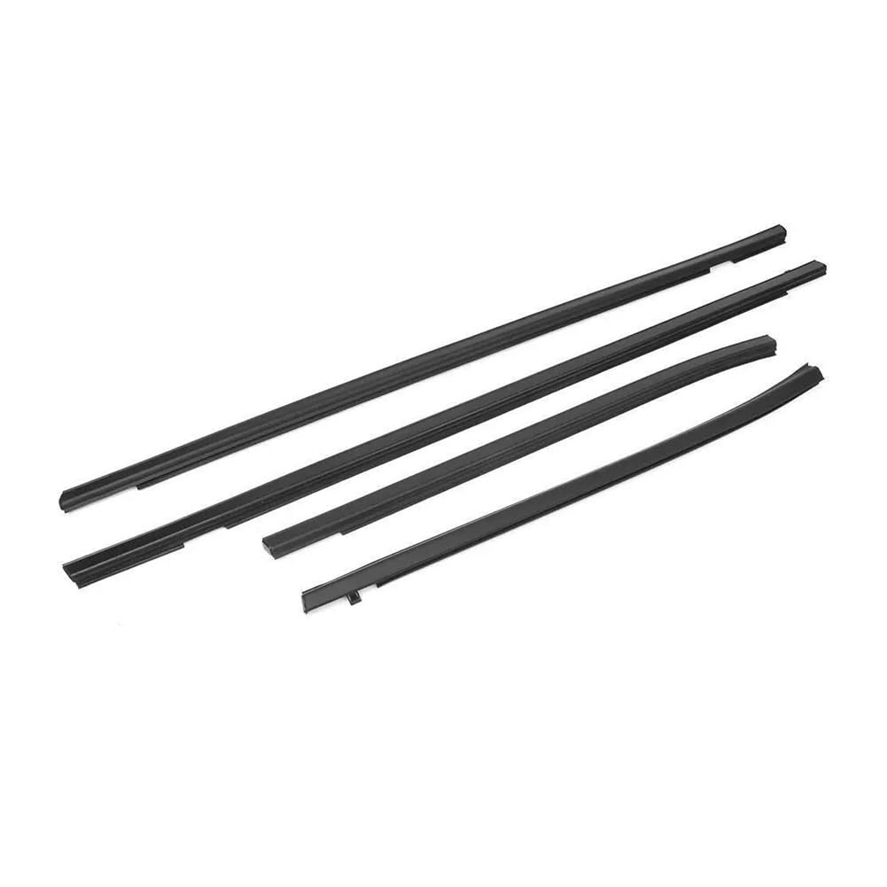 Mltlkppvng One Color Car Seal Strip 4Pcs Car Outer Windows Rubber Weatherstrip Sealing Belt Moulding Trim For Honda For Fit Jazz Hatchback Gd1 Gd3 2003-2008