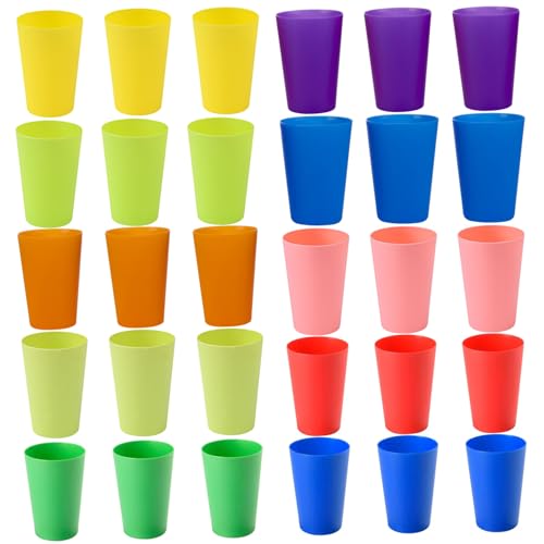 Gobelets plastique enfants empilables pour pique-niques et anniversaires réussis