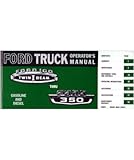 1966 Ford F-100 To F-350 Truck Owners Manual User Guide Reference Operator Book Fuses Fluids User Guide