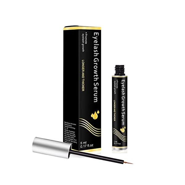Wimpernserum Lash Serum für Effektiv Fördert Wachstum von Wimpern, 5ml Augenbrauen Serum Aktiviert Haarfollikel sie von…