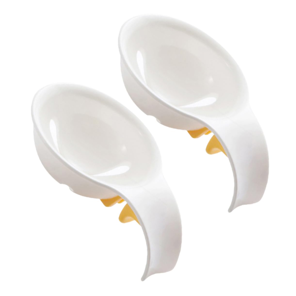 AUTSUPPL 2pcs Yolk Separator Tool Kitchen White Separator for Baking Clip Type Design for Easy Use Ergonomic and Kitchen Supplies for Home and Restaurants
