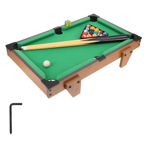 Veemoon Mesa de Billar Infantil de 69 Cm Juego de Billar Doble Madera Sólida Juguete Educativo para Desarrollo Mano-Ojo Obsequio Adecuado para Interiores