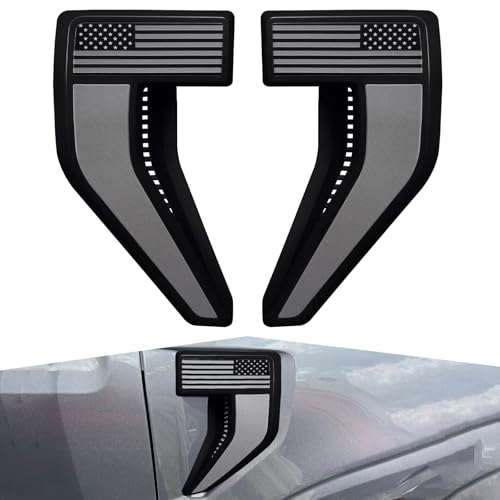 CFDSDE Fender Vent for F150 2021-2025 Fender Emblems Front Fender Badge Side Vent Cover for F150 Accessories XL XLT Lariat Limited Platinum, 1 Pair (21F150-Vents)