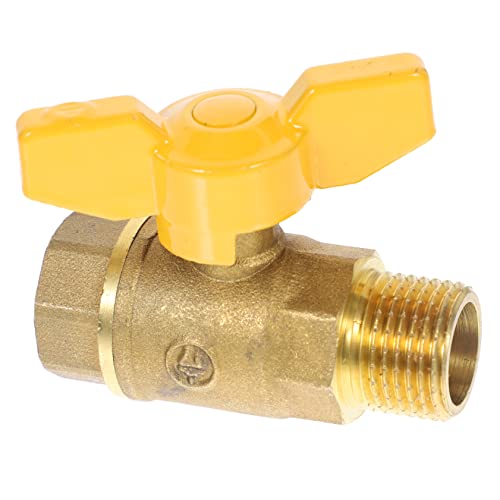 Homoyoyo Válvula De De Latón Para Gas Natural Válvula De Cierre Con Mango Accesorios De Instalación Para Tuberías De y Gas Resistente Para Uso Industrial