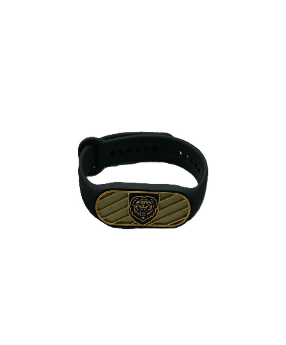 Unisex Gold Tone Strap Bracelet with Lion Emblem Accent, Lightweight Alloy Metal Wrist Band, Adjustable Fashion Accessory for Daily Wear, Casual Styling-image-29
