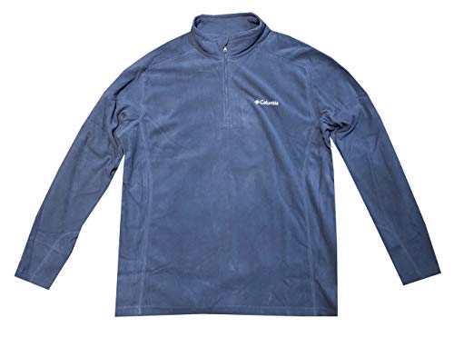 Columbia Men Pine Ridge Half Zip Fleece Pullover Sweatshirt (XXL, Navy)