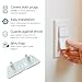 White Double Outlet Covers Baby Proofing (10 Pack, 20 Sockets) | Baby Proof Plug Covers for Electrical Outlets | Safe & Secure Baby Safety Products | Childproof Socket Covers Protect Toddlers & Babies