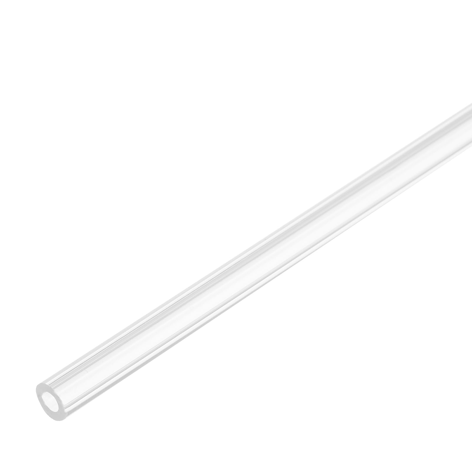 sourcing map Tubo in acrilico rigido rotondo in plastica trasparente, diametro interno 4 mm, diametro esterno 7 mm, diametro esterno 305 mm, per lampade e lanterne, sistema di raffreddamento ad acqua,