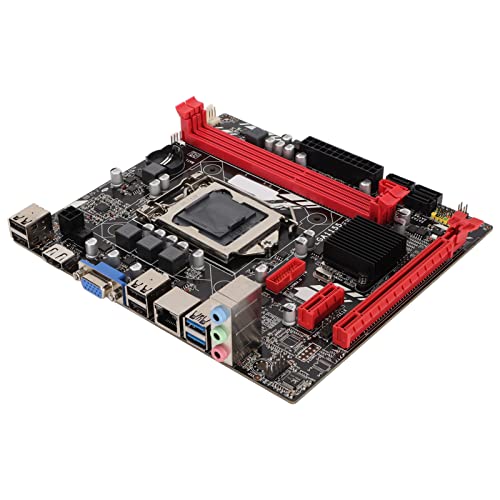 Jopwkuin Placa-mãe para computador, interface de energia estável 2 compartimentos DDR3 interface 100
