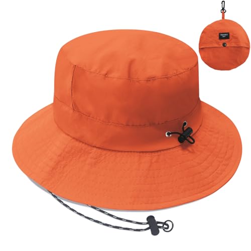 Image of PFFY Waterproof Bucket Hat Rain Quick Dry Hats for Men Women Packable Sun Hat for Fishing Hiking Outdoors