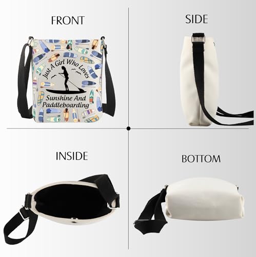 Paddleboard Lover Gift Just A Girl Who Loves Sunshine And Paddleboarding Crossbody Bag Surfing Gift For Her2
