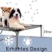 FIVMEN Hundebett mit Baldachin Hundeliege Outdoor 2 in 1 Haustierbett Hundesofa Erhöhtes Katzenliege Katzenbett für Katzen und Kleine Große Hunde, 122x92x102cm