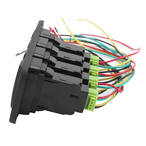 Interrupteur de panneau 4 gangs Hailax à bouton durable et commande LED