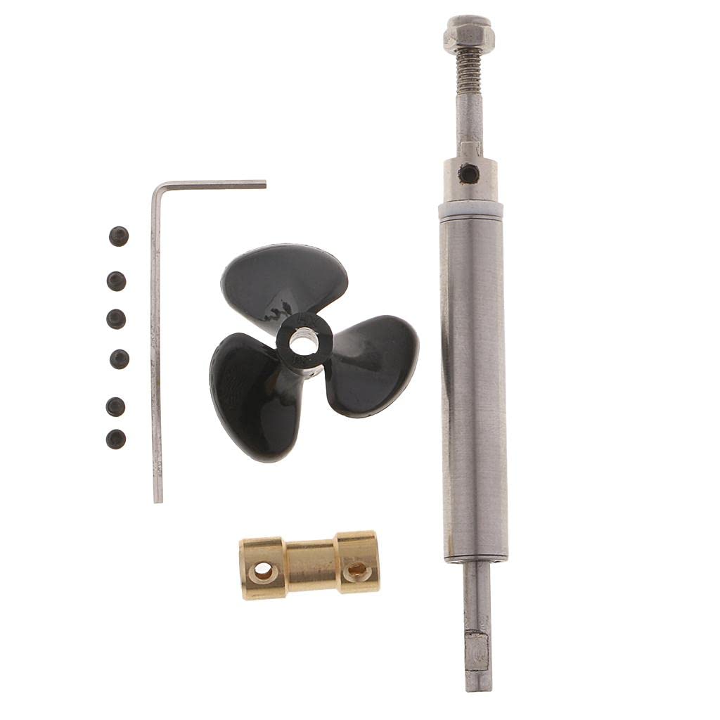 ATORSE Rc Boat Ship Parts Metal 10Cm Drive Shaft System Set for 5Mm Motor-image-0