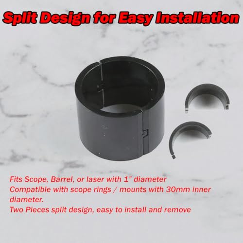 360 Tactical 30 mm a 2.5 cm anel adaptador redutor espaçador calço 5/20.3 cm de largura conjunto de