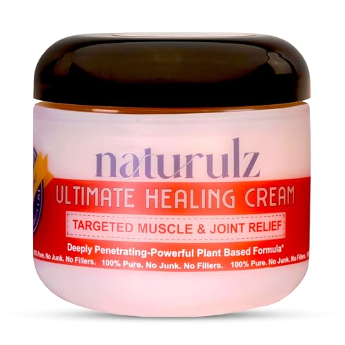 Naturulz Ultimate Healing Cream 4 Ounce Fast-Acting Topical for Joint and Muscle Discomfort with Arnica, Capsicum, Calendula. Powerful, All-Natural 'NO Junk' Formula.