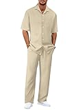 Design: tenue ete homme classe, couleur unie, chemise homme coupe confort + pantalon homme droite en tissu, vetement femme casual chic, vêtements de loisirs quotidiens, démontrer le style de personnalité et mode