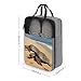 Turtles on The Beach Shoe Bags for Travel Water-Resistant Shoes Pouch with Handle Fashion Shoe Organizer with Zipper Closure Portable Sneaker Carrier for Men & Women Daily Use